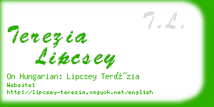 terezia lipcsey business card